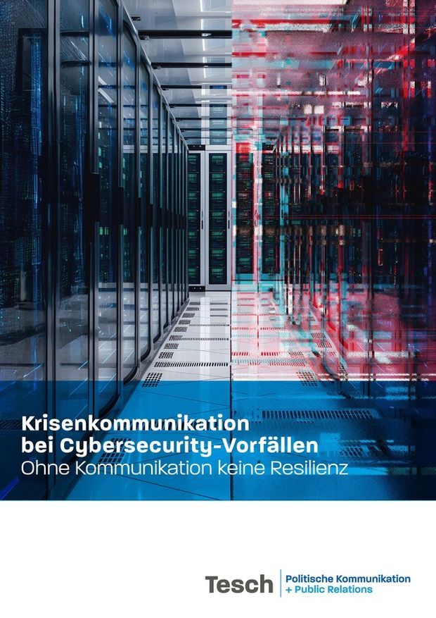 Titelseite des Whitepapers Krisenkommunikation bei Cybersecurity-Vorfällen